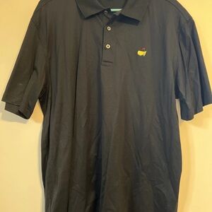 Masters Collection Men's Short Sleeve Golf Polo Black Size XL